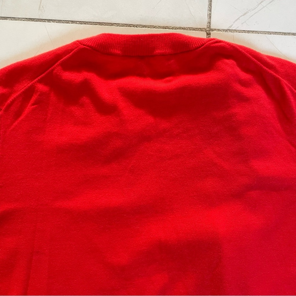 J.Crew Poppy Red 3/4 Sleeved Cotton Cardigan - Picture 8 of 9